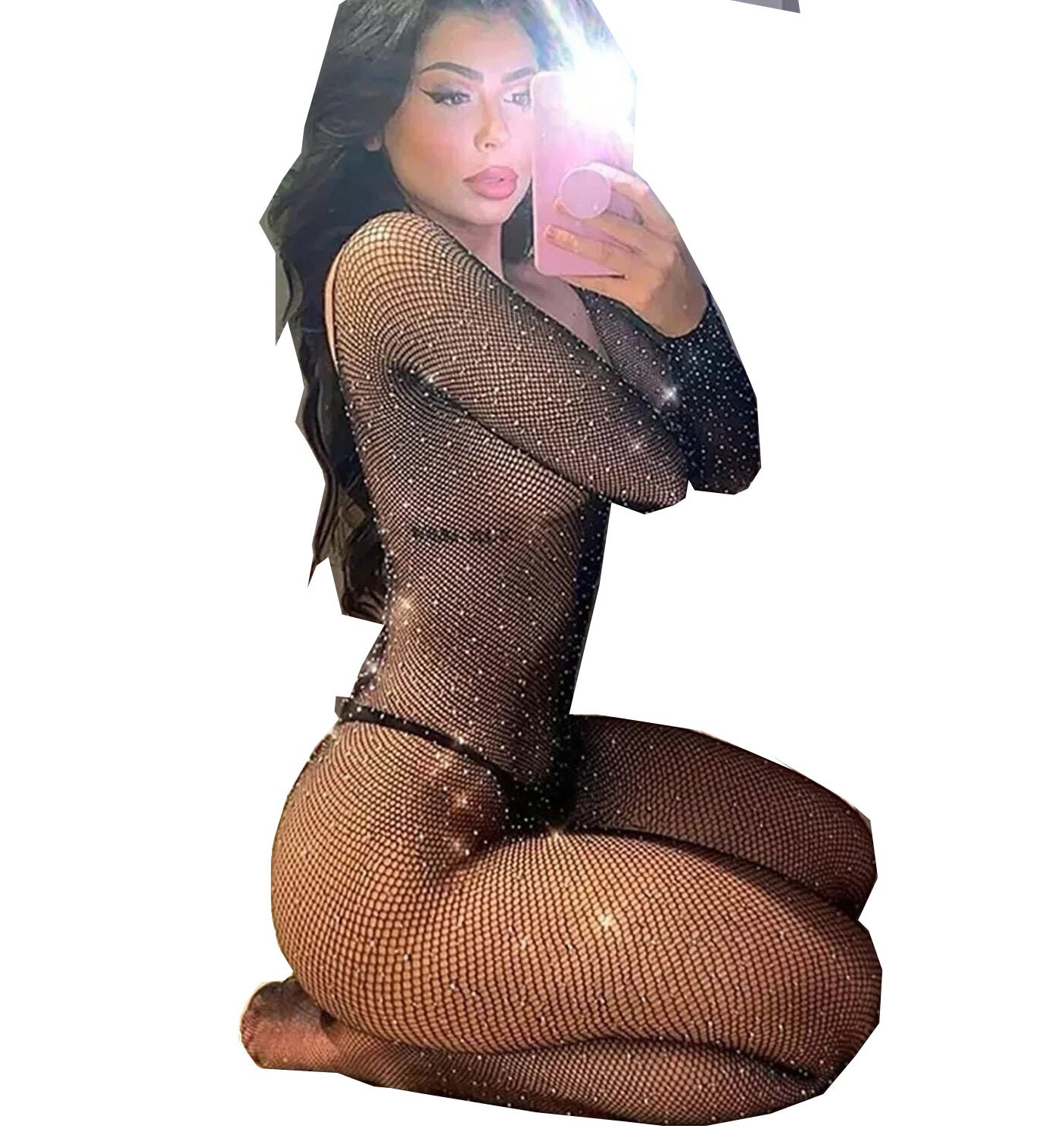 Fishnet Stocking Women - Lingerie érotique sexy grande taille, body