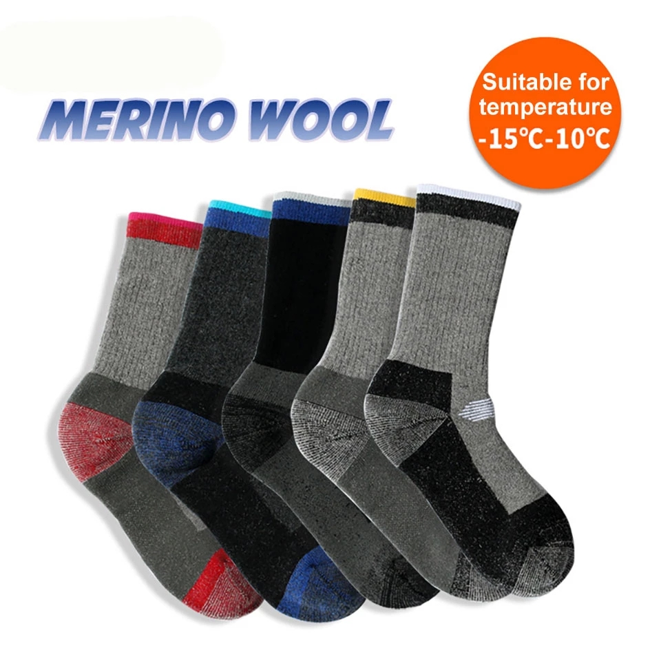 Wool Hiking Sock - 1 paire de chaussettes thermiques en