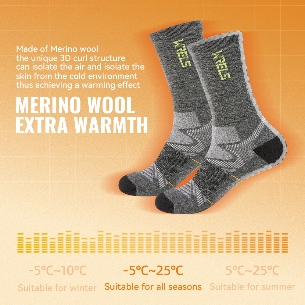 WRELS 1/2/3 paires de chausset - Wool Hiking Sock avis et prix