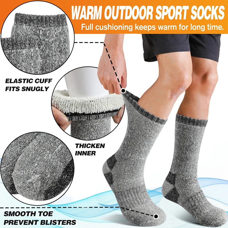1 paire de chaussettes d'hiver - Wool Hiking Sock avis et prix